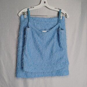 YES Fashion Outfit Top and Skirt Women's Large Baby Blue Festival Kpop Y2k Mini